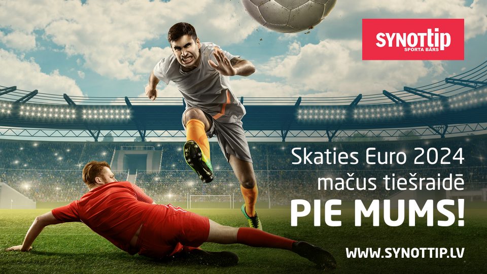 Skaties EURO 2024 futbola mačus tiešraidē pie mums!