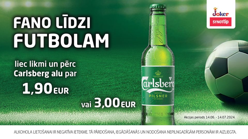 Akcija: Futbols ar Carlsberg!