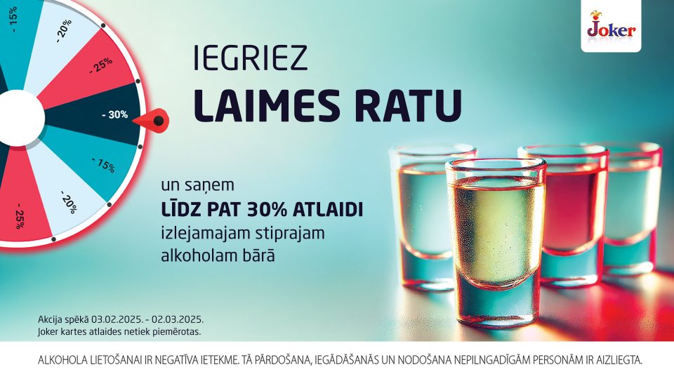 Akcija: Iegriez LAIMES RATU!